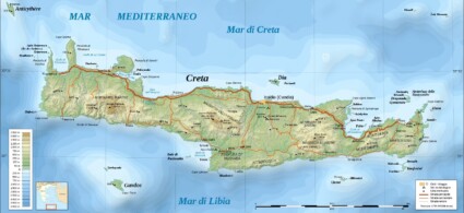 Map of Crete
