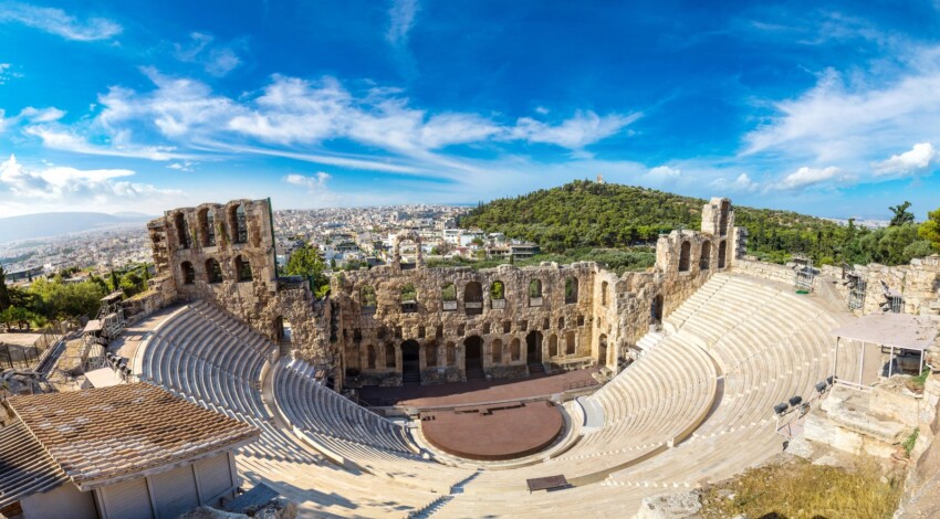 Odéon d'Hérode Atticus au pied de l'Acropole